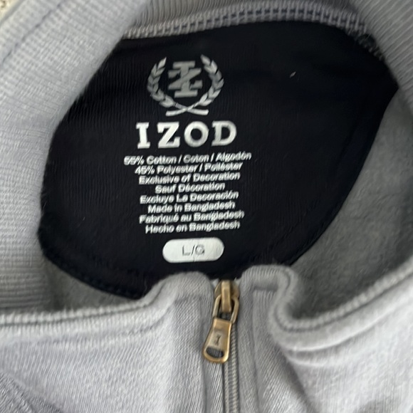 Izod 3/4 pullover men’s sweater - Picture 3 of 6